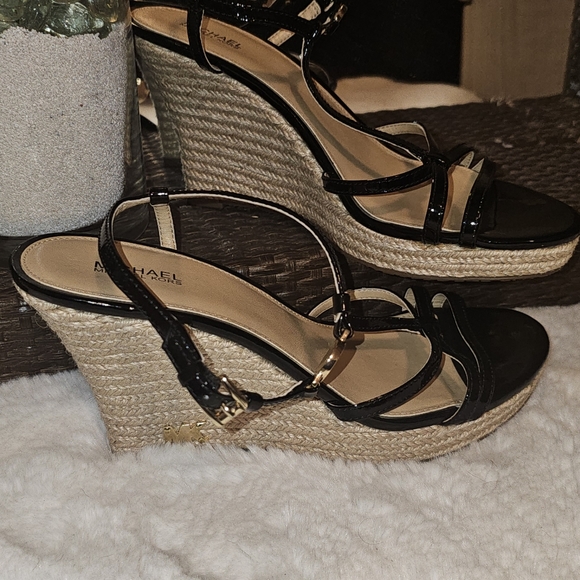Michael Kors Stapped Wedges - Picture 9 of 9